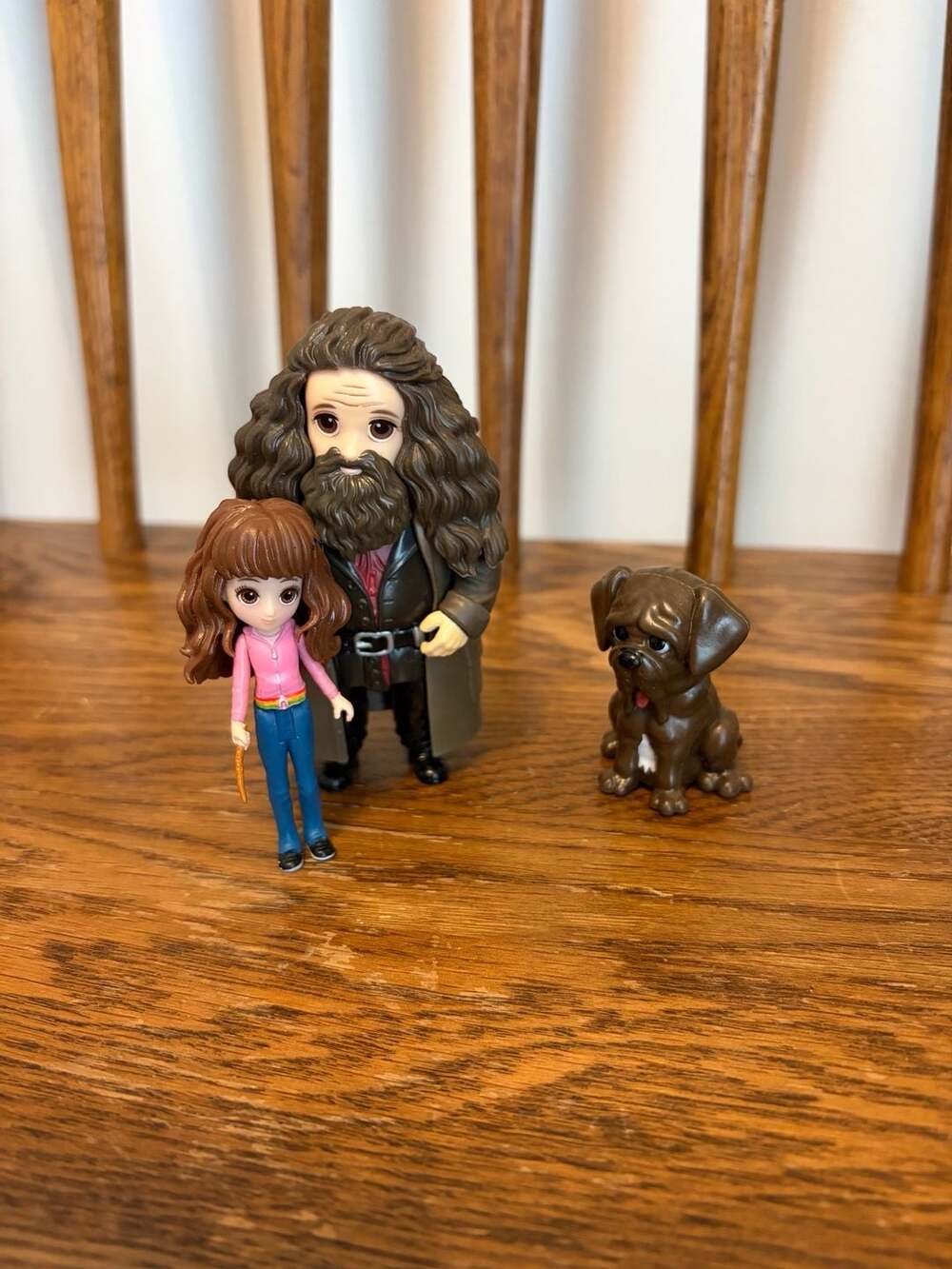 Wizarding World Harry Potter Hermione Hagrid and Fang Figures